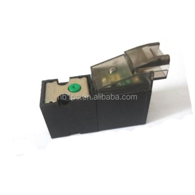 China General Seamless Underwear Machine 10MM Sock Solenoid Valve Mini Hosiery Machine DC12V 90 Degree Connector Plug Valve for sale