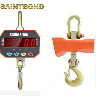 China High Precision And Stable Performance 15 20 Ton Direct-view 5000kg Cheap Scale 1t Crane Scales Wireless Crane Scale for sale