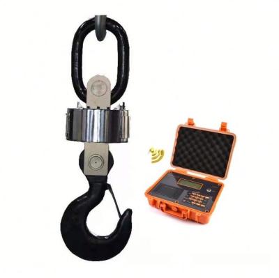 China Large Capacity 50T Electronic Wireless Hanging Crane Scale All Steel Heavy Digital Industrial Steel for sale