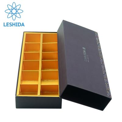 China Food Customized Logo Silver Chocolate Boxes Color Gift Box For Chocolate Slipping Kraft Paper Boxes For Cupcake for sale