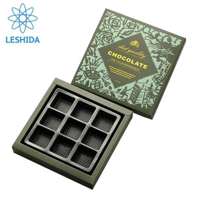 China 2021 New Design Wholesale Custom Luxury Food Chocolate Packaging Box With Insert Chocolate Plastic Paper Box With Bag for sale