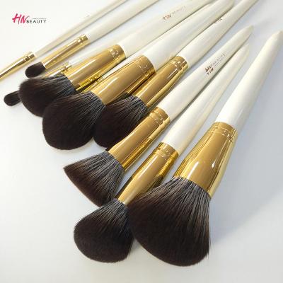 China High End Stylish White Wooden Makeup Brush Tools 2022 Custom 2022 Durable Vegan Private Label for sale