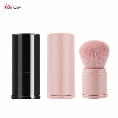 China Angular Blush New Arrival Blush Portable Retractable Kabuki Blush Cosmetic Brush Fashion New Loose Powder Blush Kabuki Brush for sale