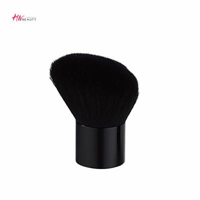 China Angular Blush Wholesale Private Label Luxury Face Powder Cosmetic Black Makeup BrushUnique Kabuki Shape Design Factory Supply Directly for sale