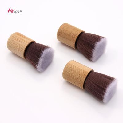 China Angular Blush New Arrival Blush De Maquillaje Portable Bambu Powder Base Blush Kabuki Brushes China Logo Natural Bamboo Handle Custom Made for sale