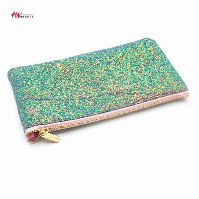 China Brush Packaging PU Wrap Cosmetic Bag Kit Brush Leather Colors Accept Customized Brush Organizer Logo for sale