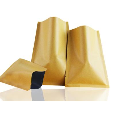 China Hot Sale Multi-application Stand Up Pouch Kraft Paper Food Bags, Cheap Custom Zipper Stand Up Kraft Paper Food Bags for sale