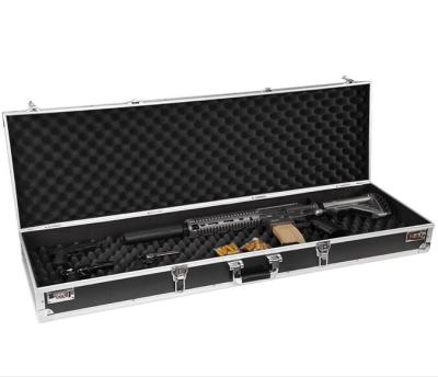 China Protective Aluminum Level Shell Gun Case Hard Foil With Egg Foam Inside for sale