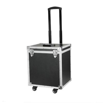 China Heavy Duty Home Cleaning Professional Aluminum Utility Tool Box , Trolley Case With Wheels for sale