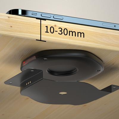 China Mobile phone maker made 13-30mm furniture wireless charger background fast charging wireless charging iphone12/13 for sale