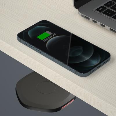 China 2022 new trend 13-35mm bottom wireless mobile phone furniture wireless charger fast charging iphone12/13 charging for sale