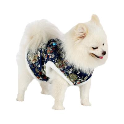 China Stocked Dog Tang Style Costume Suit, Dog Clothes Chinese Style Winter Warm Coat For Small Medium Large Dog for sale