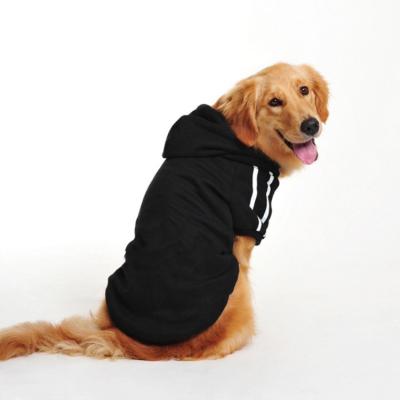 China Stylish Stocked Dog Hoodie Dog Sweater With Hood Pet Sporty Clothes For Small Medium Large Dog Indoor Outdoor for sale