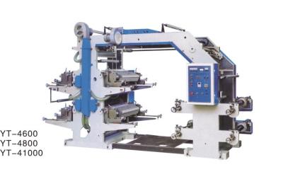 China YT-4800 Flexographic Printing Machine 4 Color With Adjustable Longitudinal Register Device for sale