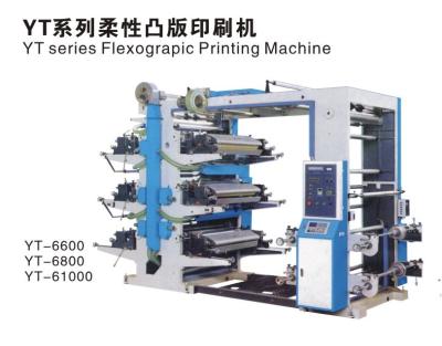 China Six Color Flexographic Printing Machine YT-6600/6800/61000 For Shopping Plastic Bag for sale