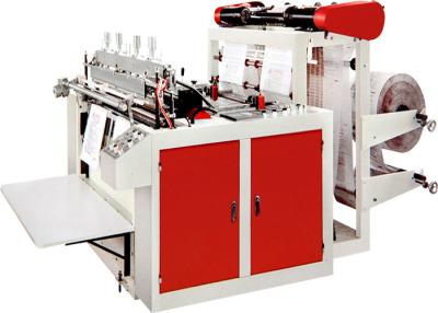 China Heat Cutting Bag Making Machine Double Lines For Shopping Bag DFR Series for sale