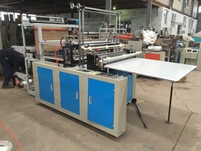 China Eco Friendly Plastic Bag Manufacturing Machine , High Speed Bag Making Machine Semi Automatic for sale