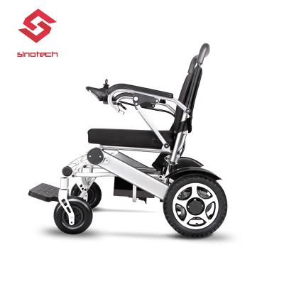 China High quality cheap lightweight unisex aluminum alloy foldable electric wheelchairs with 12ah*2 lithium battery for disabled for sale