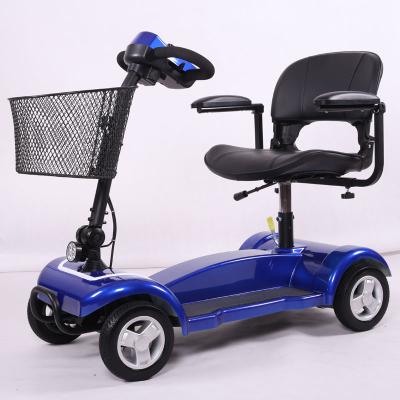 China Wholesale Portable Handicapped Folding Mobility Scooter With Basket 8 Inch for sale