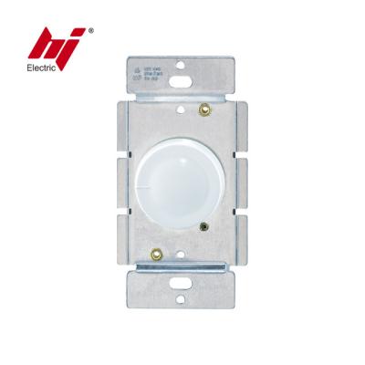 China UL CUL 120V 600W Rotary Silicon Controlled Light Switch On/Off Three Way Lower Boost With Indicator for sale