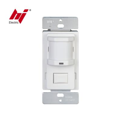 China Single Position Sensor Pole Wall Switch Thyristor Control PIR Occupancy Sensor 120V for sale