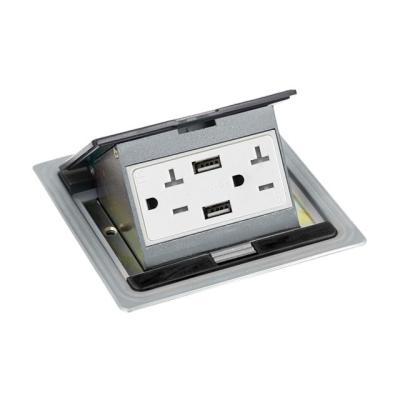 China Ultra Slim Easy Installation POP Floor Box with USB for sale