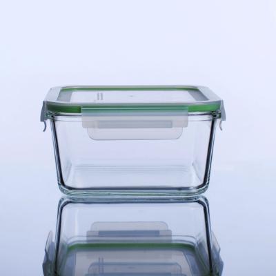 China LINUO HOT Microwavable Lunch Containers Takeout Food Container Glass Food Storage Container for sale