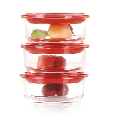 China China Factory Direct Sale Microwavable Glass Food Container Lunch Containers for sale