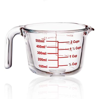 China Viable Kitchen Tools Measuring Drinking Glass Cup Glass Measuring Cup for sale