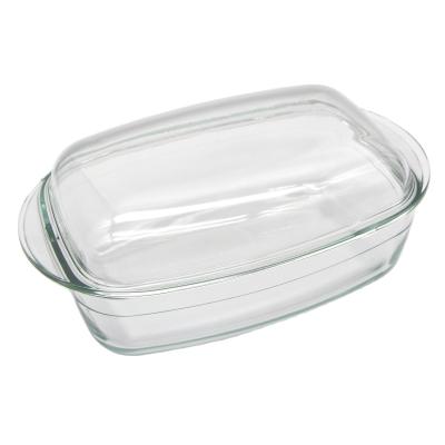 China LINUO Glass Borosilicate Glass Heatable Heating Casserole with Silicone Rim and Steamer with Glass Lid for sale