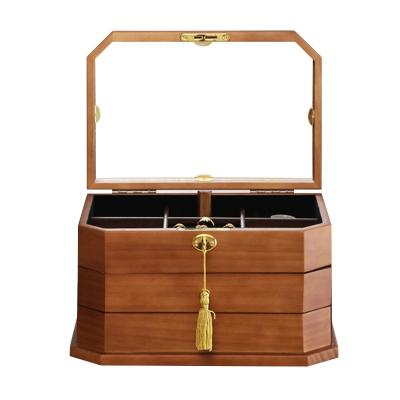 China Handcrafted Comfortable To Take Things Extraction Full Layer Luxury Jewelry Storage Box for sale