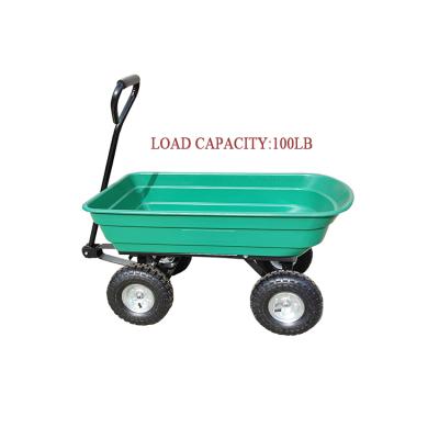 China Tools China Factory Price Pneumatic Tires Steel Heavy Duty Dump Carts 250 Kg Tool Cart for sale