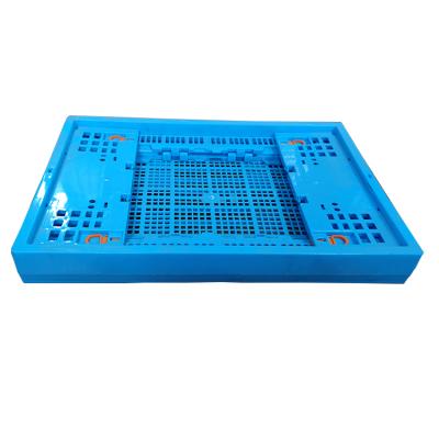 China Collapsible Collapsible Plastic Storage Baskets Crates With Lid Interlocking Plastic Storage Plastic Crate Logistics Crates for sale