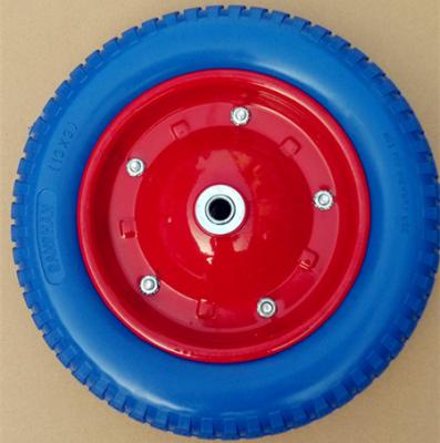 China WHEELBARROW 13x3 Polyurethane Foam Wheel Tubeless Wheelbarrow Wheels With 3.00-8 Spoke Color Wheels for sale