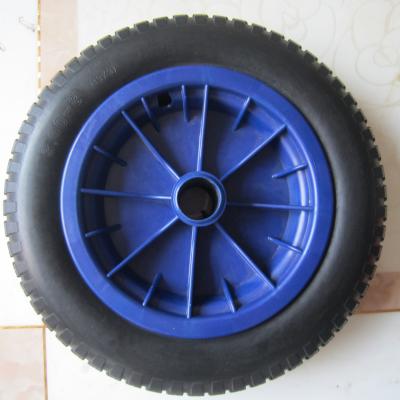 China WHEELBARROW Wheelbarrow Trolley Solid Tire PU Wheel for sale