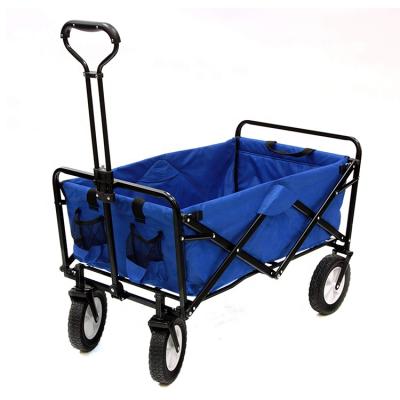 China Wholesale Customized Outdoor Beach Foldable Shopping Garden Tool Garden Fishing Camping Folding Trolley Cart Wheels Wagon for sale