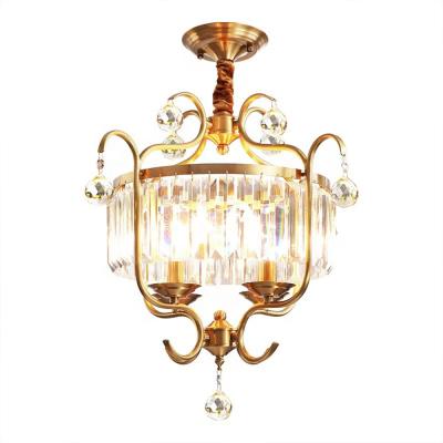 China Modern Postmodern Crystal Chandelier Light All-Copper Luxury Nordic Single Chandelier for sale