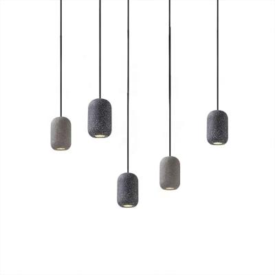 China Creative Nordic Modern Simple Pendant Lamp Modern Planet Personality Cement Pendant Lamp for sale