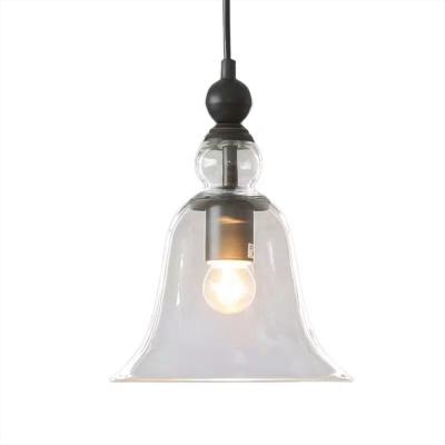 China Modern Simple Attic Bell Glass Decorative Pendant Lamp for sale