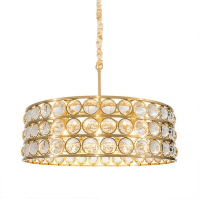 China Modern postmodern light extravagance fashion round creative crystal ball chandelier for sale