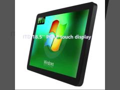 IP65 PCAP 25W 18.5“ VGA Zero Bezel Touch Monitor