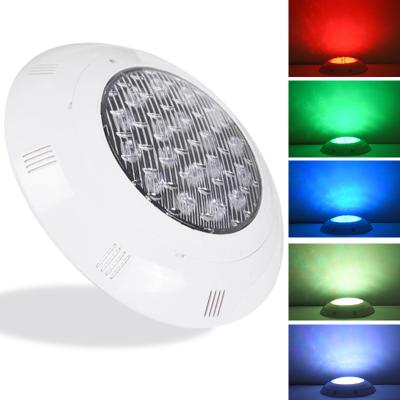 China Waterproof 18w IP68 LED Swimming Pool Lights Underwater Wall Mounted Lights Color Changing Lamp Piscina RGB 12V Lamp for sale