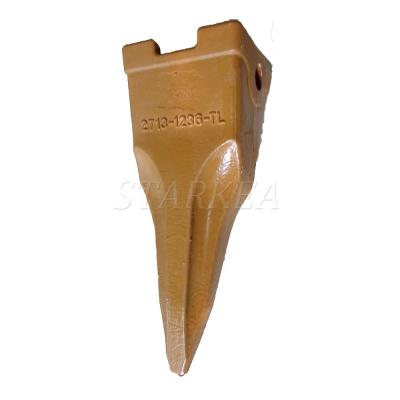 China Ground engaging tool. GET the coins hot sale! High Quality Excavator Tiger Backhoe Bucket Teeth Casting Steel 2713-1217TL for sale