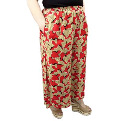 China Breathable Highwaist Loose Palazzo Pants Wide Leg Pants Rim Long Plus Size Womens Trousers for sale