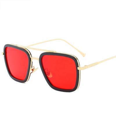 China Fashion Sinle Sunglasses 2021 Sun Glasses for Man Stylish Male Rigid Iron Sun Glasses Men's Fancy Sunglasses Men for sale