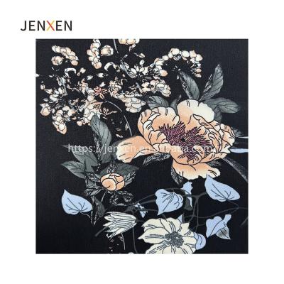 China Shrink-Resistant Textiles Flowered Print Woven Chiffon Fabric Stretch Chiffon Polyester Two Way Stretch Fabric for sale