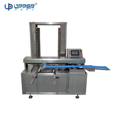 China Various bakery pastry and food snacks such as automatic mooncake pineapple cake aligning machine for sale