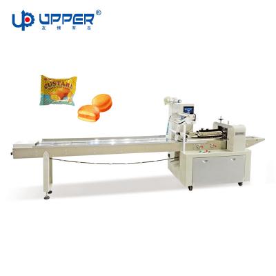 China Automatic Pillow Slice Food Cake Sachet Horizontal Flow Packaging Servo Motor Packing Machine for sale