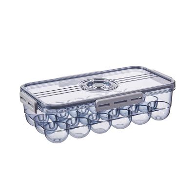 China Crate Crisper Container Plastic Egg Holder Tray Storage Container Plastic Egg Freshness Preservation Egg Kitchen Storage Boxes Organizer for sale