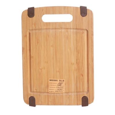 China Sustainable High Quality Natural Bamboo Cutting Board Meat Carving Board Multi Function Cutting Chopper for sale